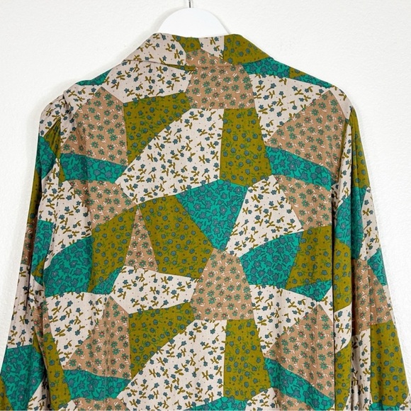 NWT Natural Life Twiggy patchwork button up shirt dress size XL NEW - Picture 6 of 9